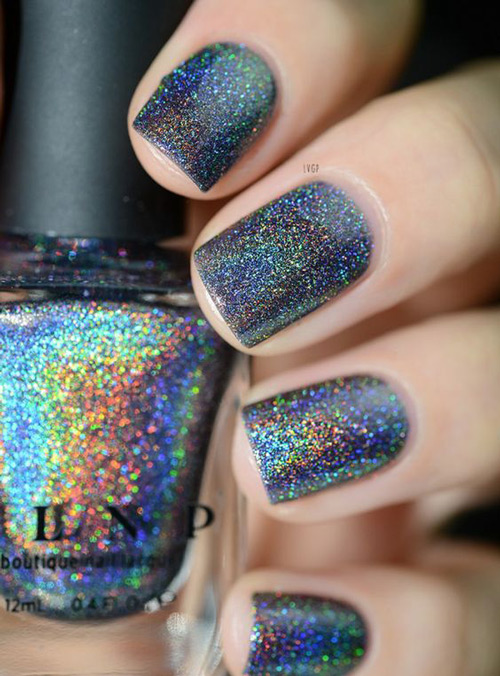 طرح ناخن اکلیلی هفت رنگ