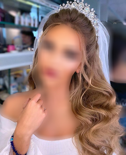 مدل مو عروس با تاج ملکه ای اینستاگرام
