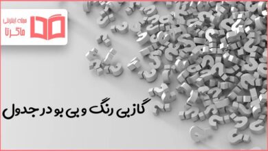 گاز بی رنگ و بی بو در جدول