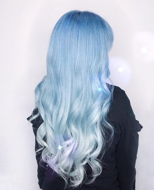 موهای آبی یخی
