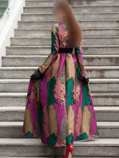 مدل لباس مجلسی برای پارچه ژاکارد

