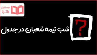 شب نیمه شعبان در جدول
