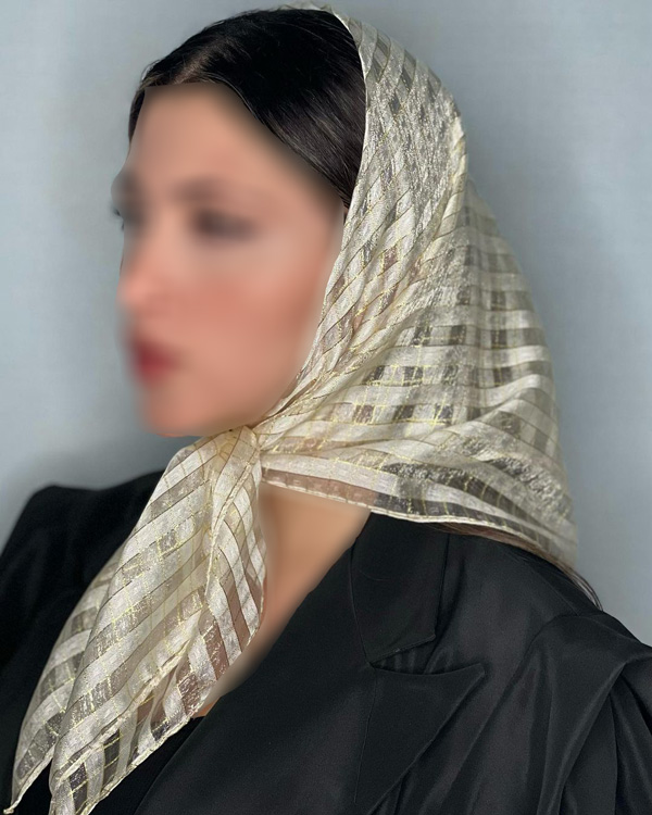 مدل روسری مینی اسکارف طرح دار