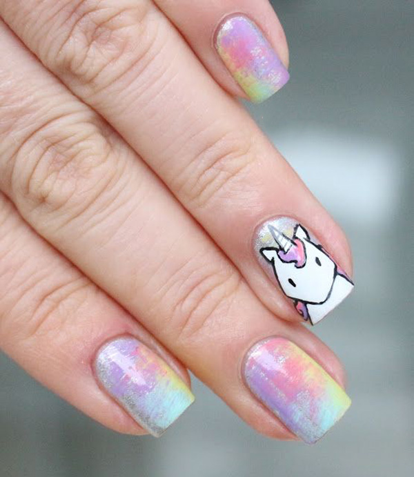 طرح ناخن مینیمال تابستانی