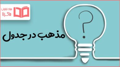مذهب در جدول
