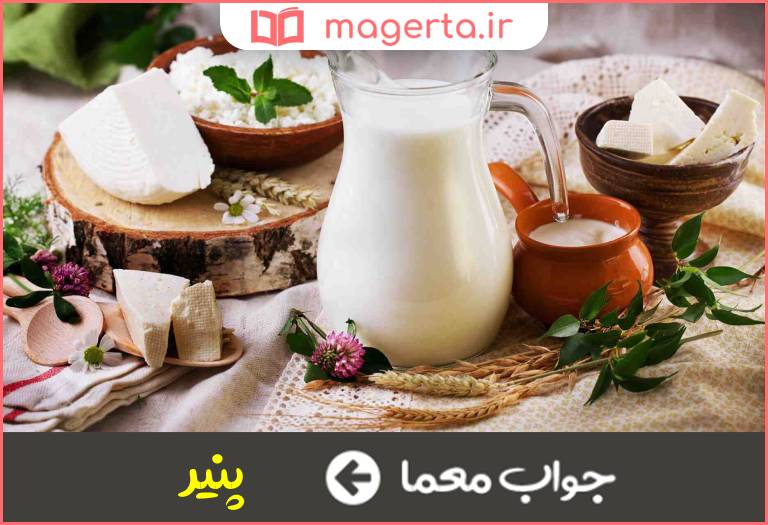 جواب معما نوعی لبنیات خرد شده در جدول
