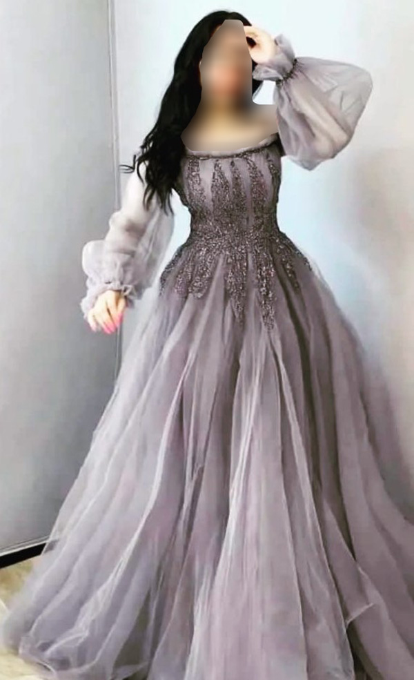 مدل لباس مجلسی آستین پفی برای عروسی