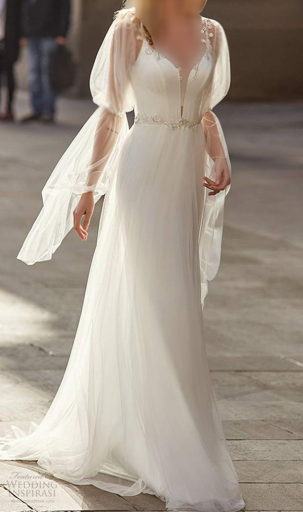 مدل لباس عروس اروپایی شیک
