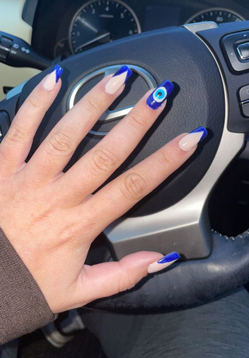 طرح ناخن چشم گربه ای