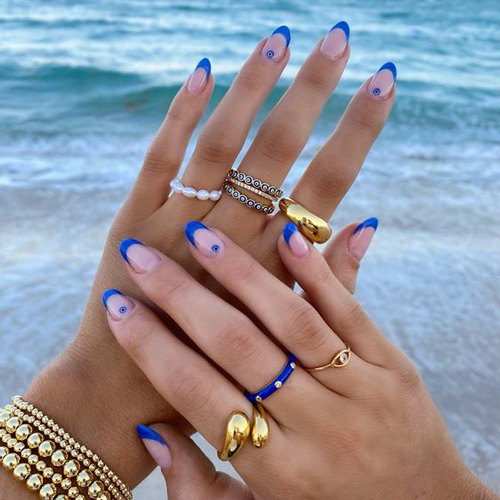 طرح ناخن چشم گربه ای