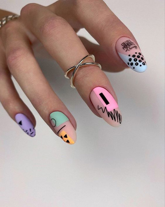 طرح ناخن فانتزی عروسکی