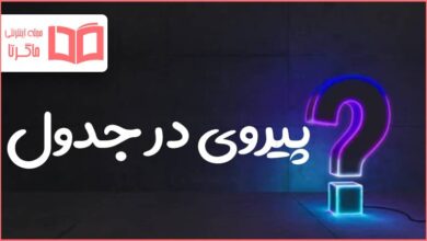 پیروی در جدول