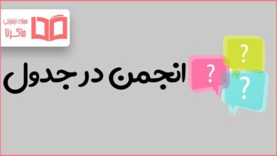 انجمن در جدول