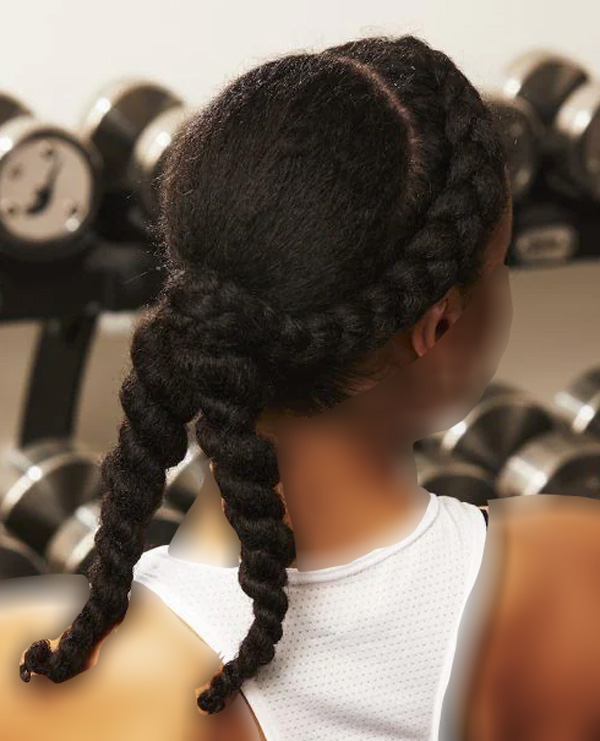 مدل مو دخترانه برای ورزش بدنسازی