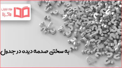 به سختی صدمه دیده در جدول