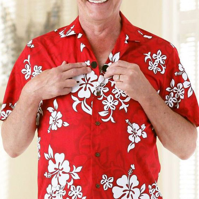 پیراهن هاوایی ساده

