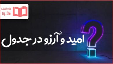 امید و آرزو در جدول