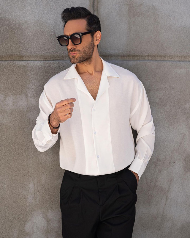 مدل پیراهن یقه انگلیسی مردانه شیک