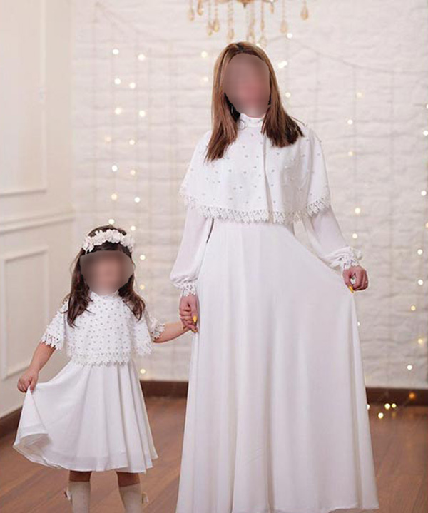 ست لباس مجلسی مادر دختری برای عروسی

