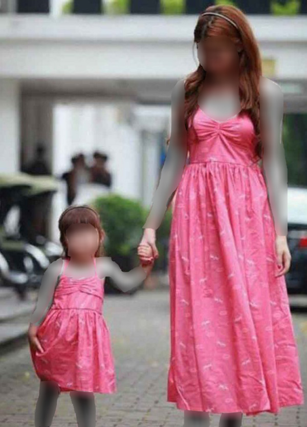 لباس مجلسی ست مادر دختری بلند
