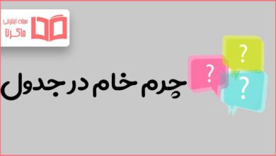 چرم خام در جدول