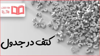 کتف در جدول