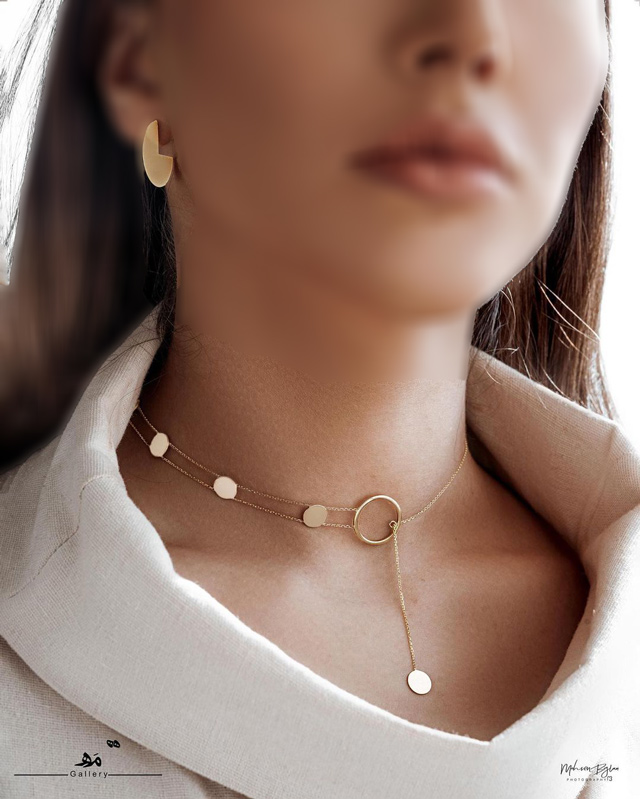 گردنبند طلا زنانه سنگین با قیمت