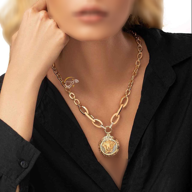 گردنبند طلا زنانه سنگین با قیمت
