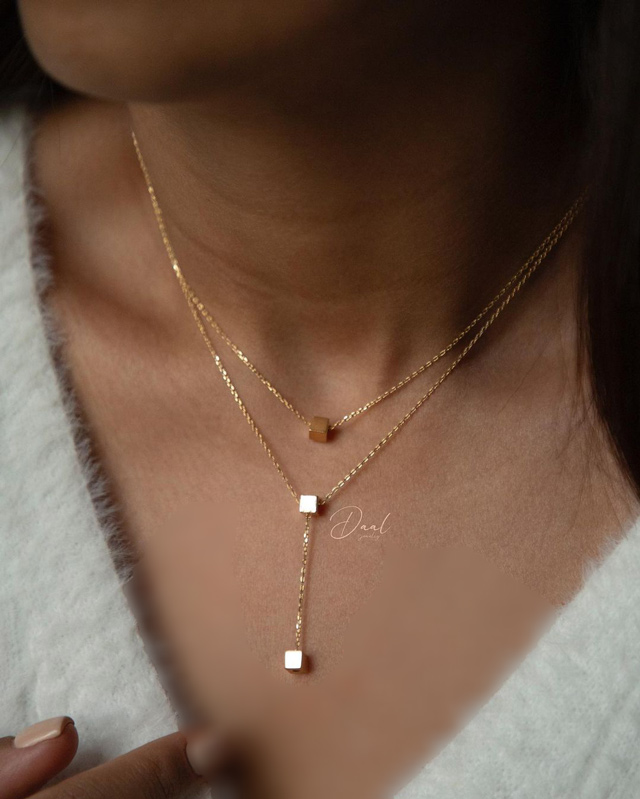 گردنبند طلا زنانه سنگین با قیمت