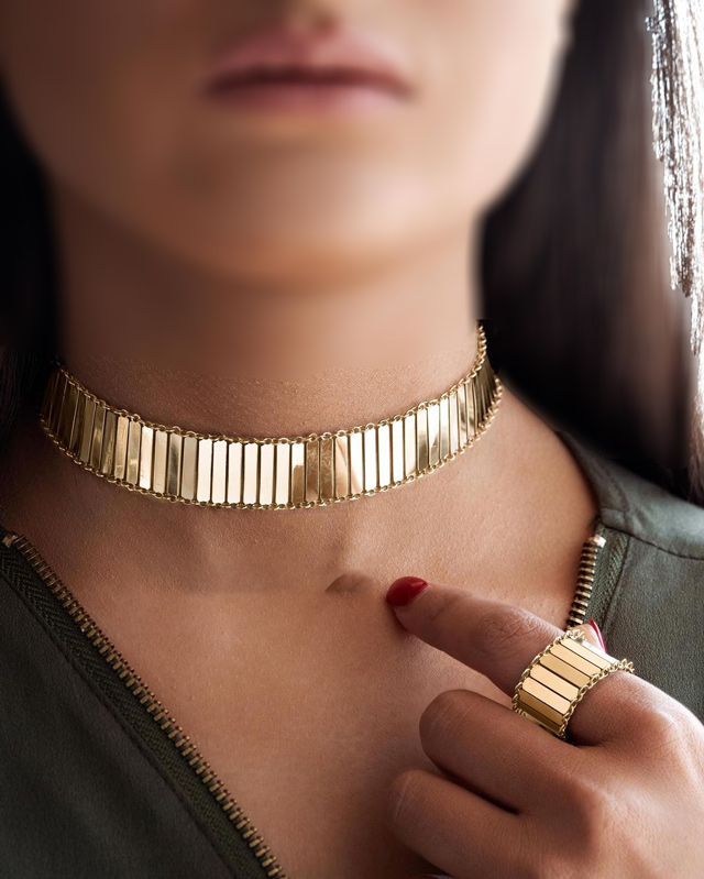 گردنبند طلا زنانه جواهر
