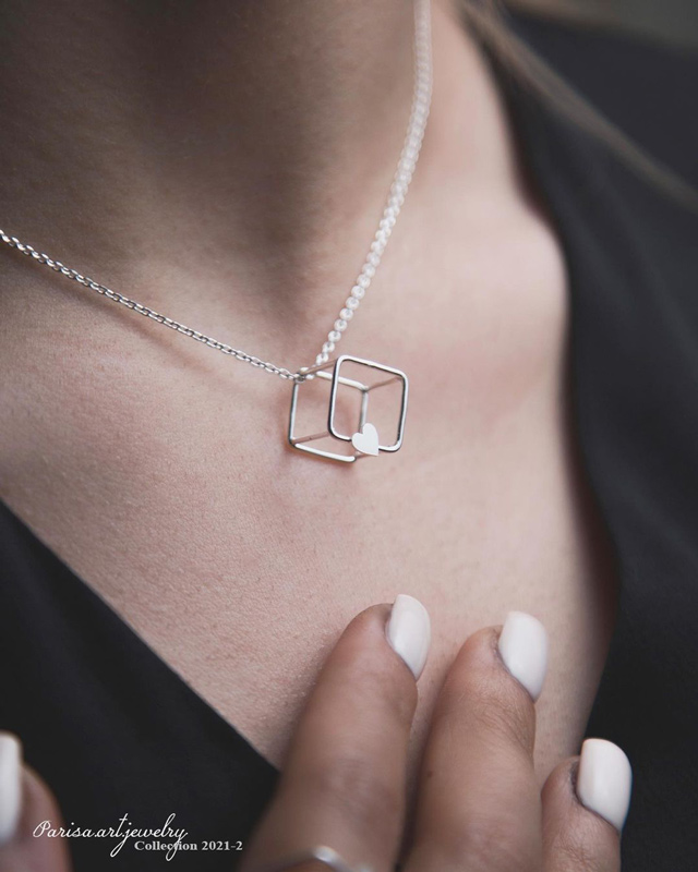 گردنبند طلا زنانه سنگین با قیمت