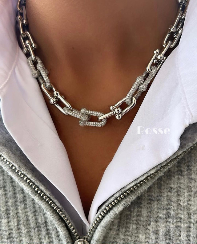 گردنبند طلا زنانه سنگین با قیمت