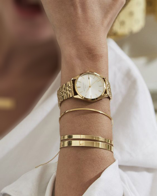 ساعت و دستبند طلا زنانه