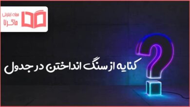 کنایه از سنگ انداختن در جدول