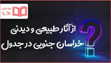 از آثار طبیعی و دیدنی خراسان جنوبی در جدول