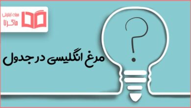 مرغ انگلیسی در جدول