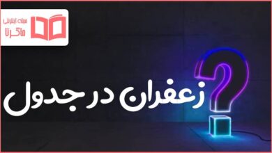 زعفران در جدول