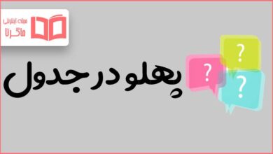 پهلو در جدول