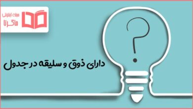 دارای ذوق و سلیقه در جدول