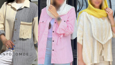 مدل شومیز راه راه زنانه مجلسی