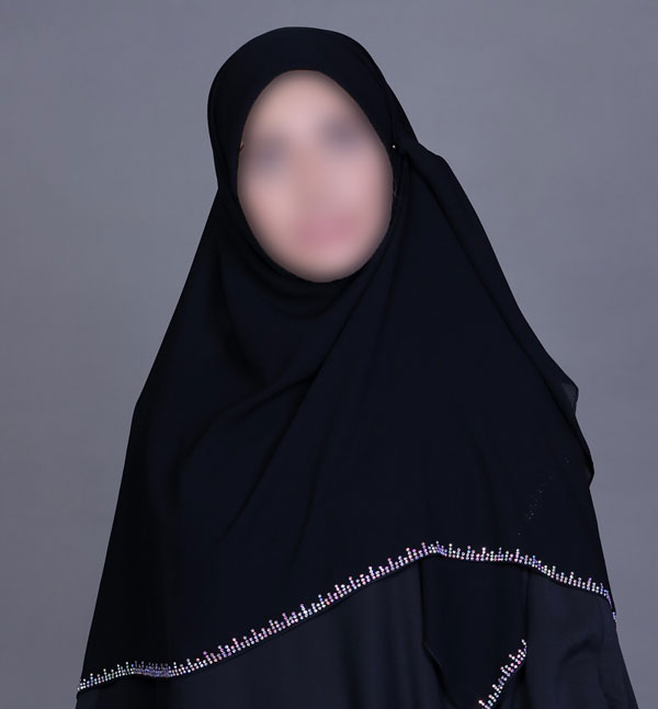 مدل روسری مشکی برای محرم با حجاب