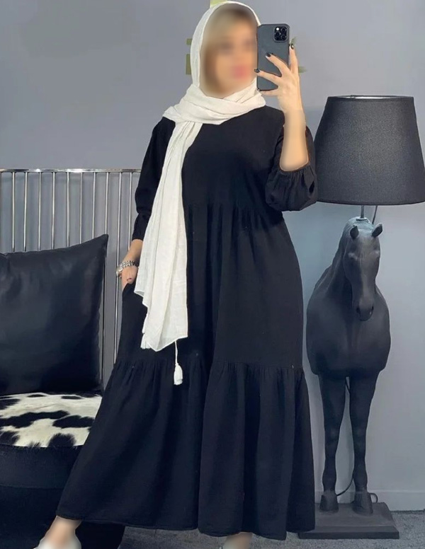 مدل پیراهن سیاه زنانه ساده