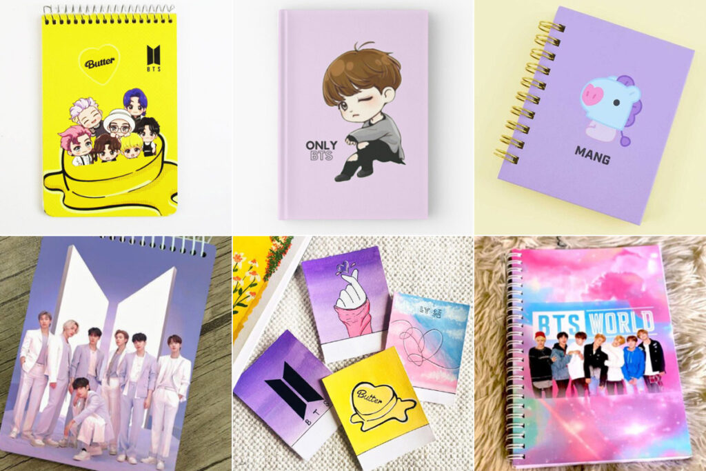 مدل دفترچه یادداشت طرح بی تی اس