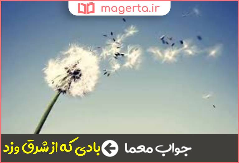 جواب معما معنی صبا در جدول