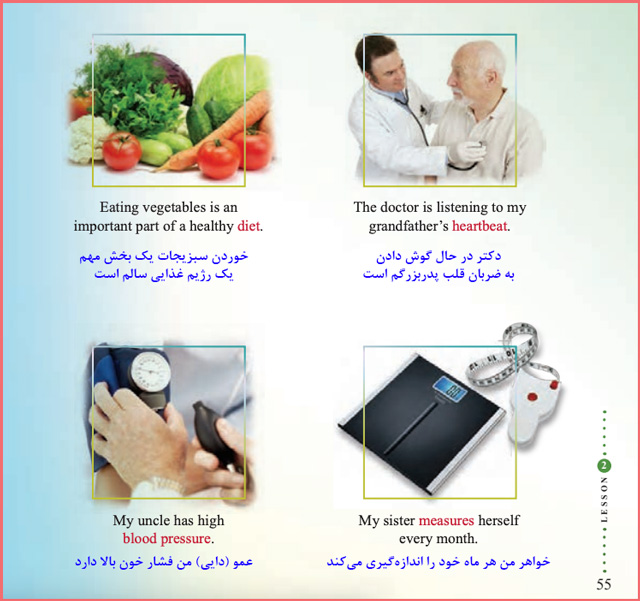 معنی صفحه ۵۵ و ۵۶ زبان انگلیسی یازدهم درس ۲
