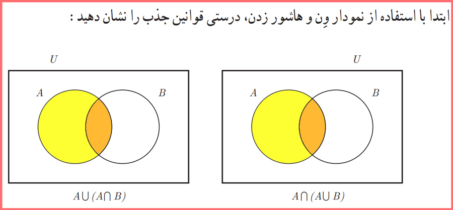 حل سوالات کاردرکلاس صفحه ۲۵ آمار و احتمال یازدهم