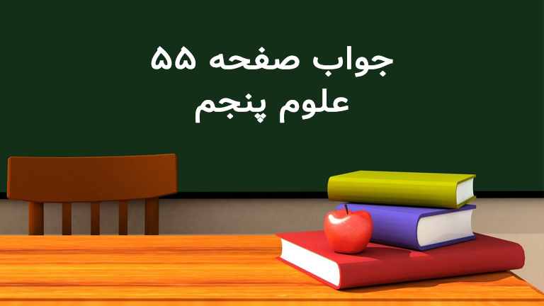 جواب صفحه ۵۵ علوم پنجم