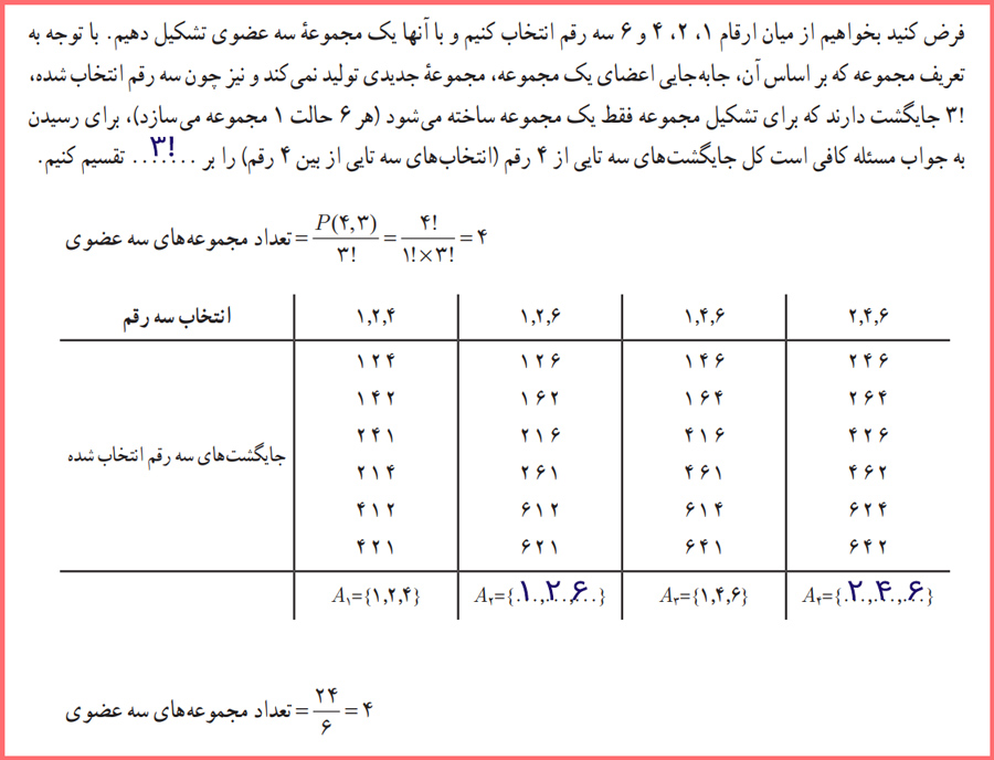 پاسخ فعالیت صفحه ۶ ریاضی و آمار دوازدهم انسانی