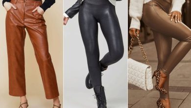 مدل های شلوار چرمی زنانه پاییزی و زمستانه
