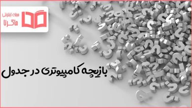 بازیچه کامپیوتری در جدول